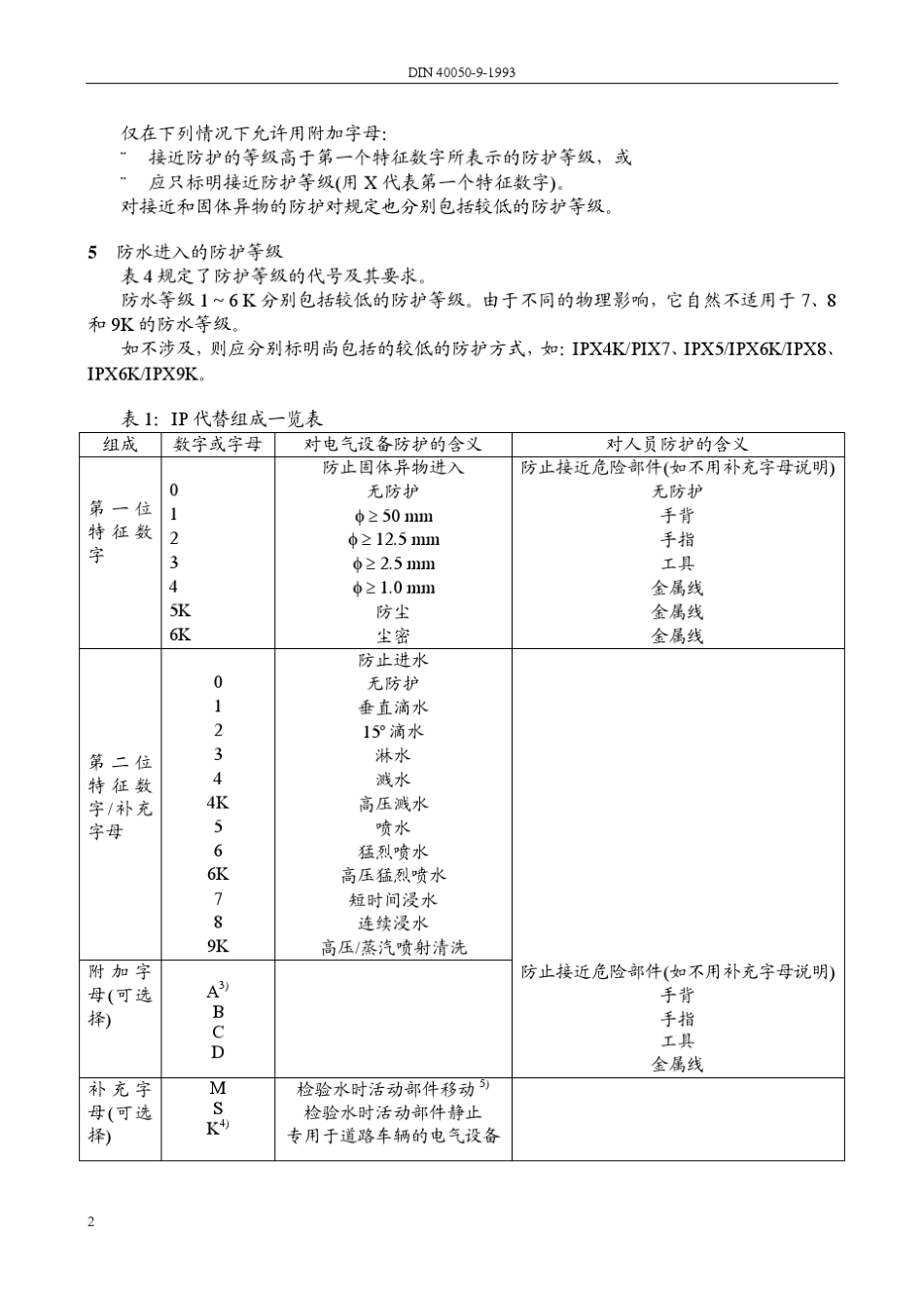 DIN400509(电气防水等级)Chinese_第2页