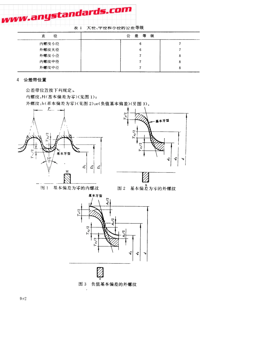 DIN40521981中文版圆螺纹的偏差和公差_第2页