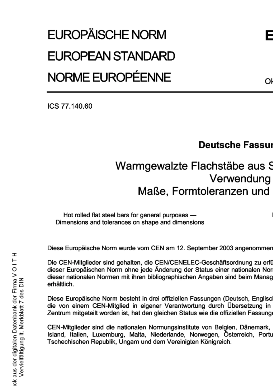 DINEN100582004一般用途热轧扁钢棒尺寸及形状和尺寸公差_第3页