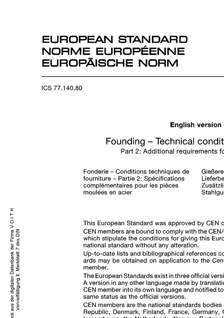 DINEN15592金属材料铸件的交货技术条件_第3页