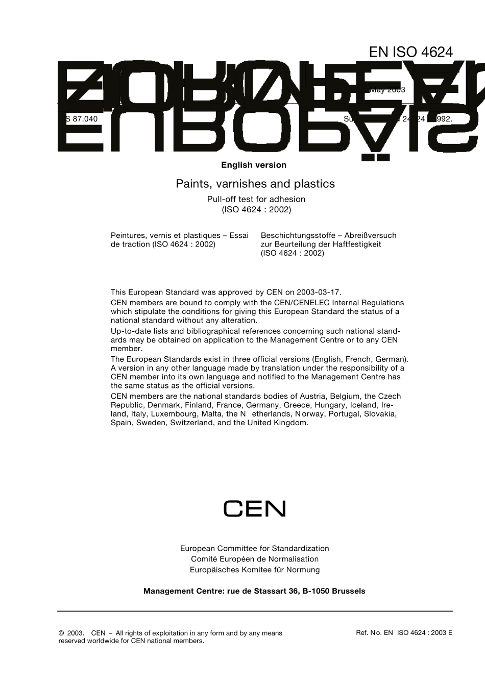 DINENISO46242003色漆和清漆.粘附力拉脱试验_第3页