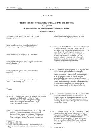 Directive200933ECoftheEuropeanParliamentandoftheCouncil