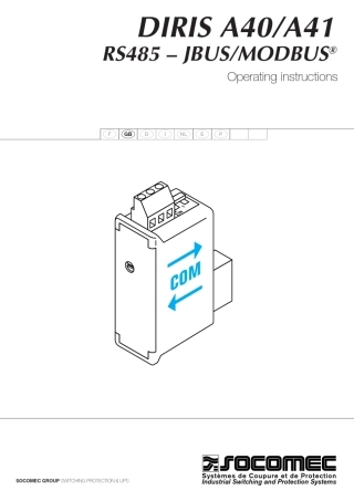 DIRISA40和41_RS485Modbus通讯模块英文说明书