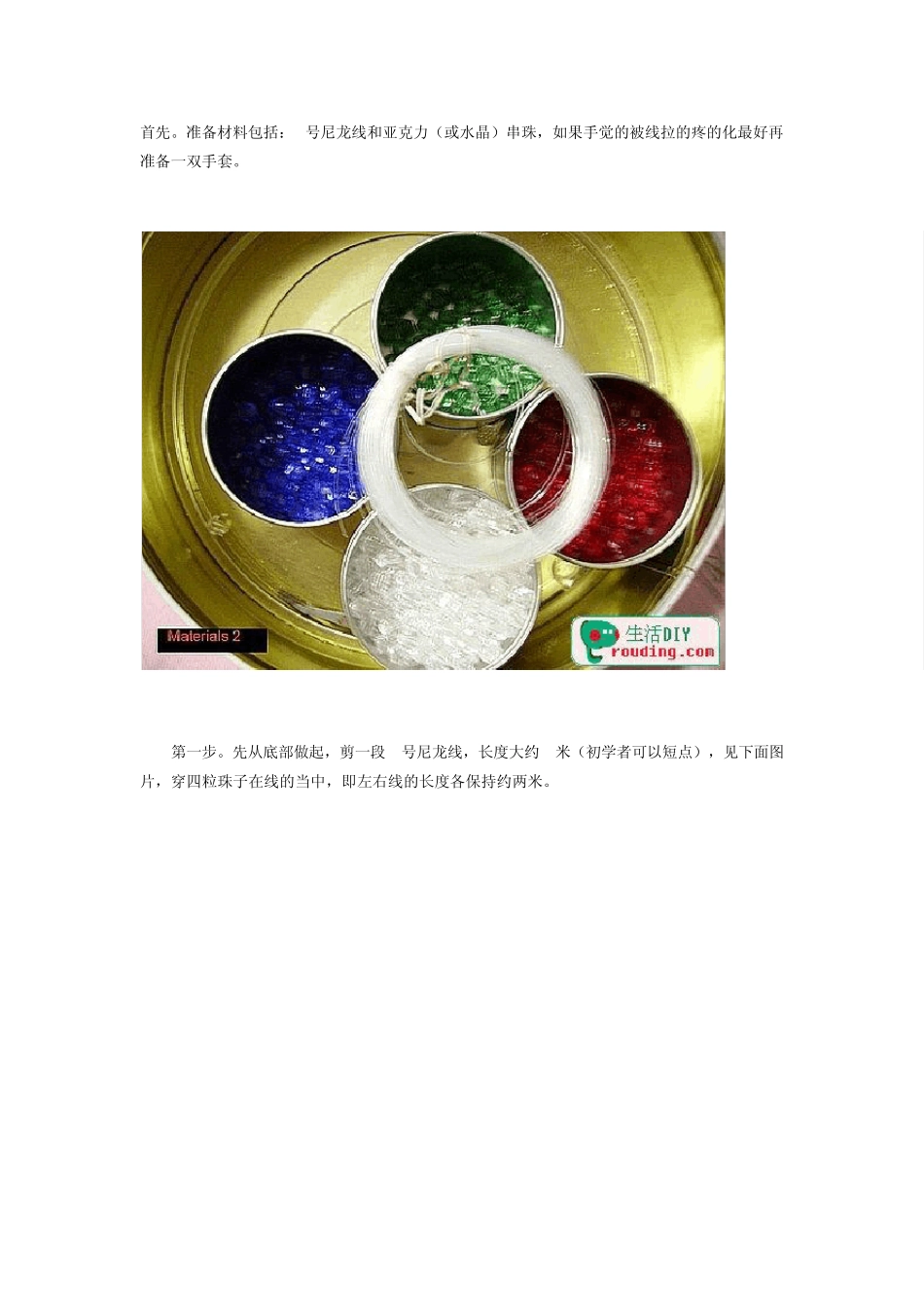 DIY串珠纸巾盒的制作步骤图解_第1页