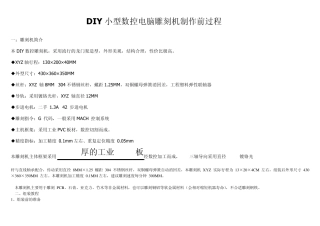 DIY小型数控电脑雕刻机制作全过程1