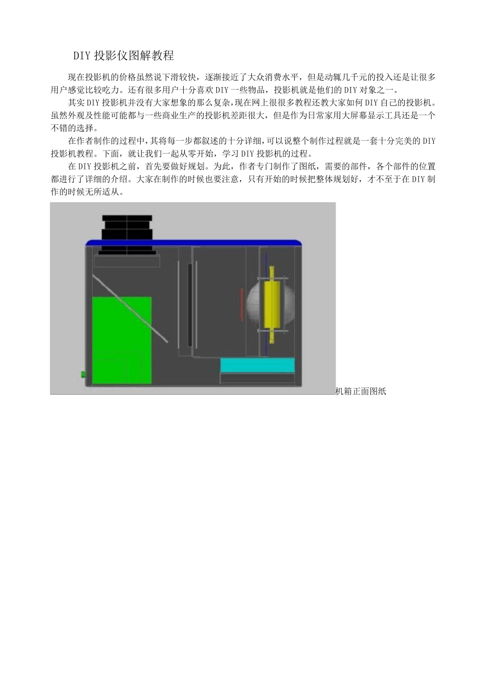 DIY投影仪图解教程_第1页