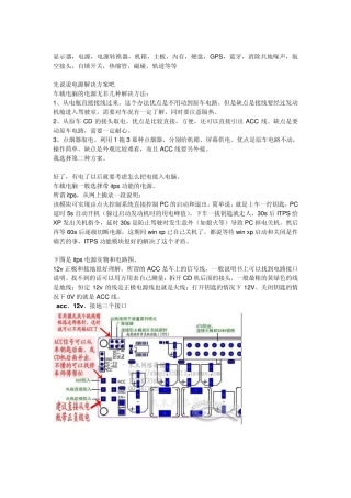 DIY车载电脑