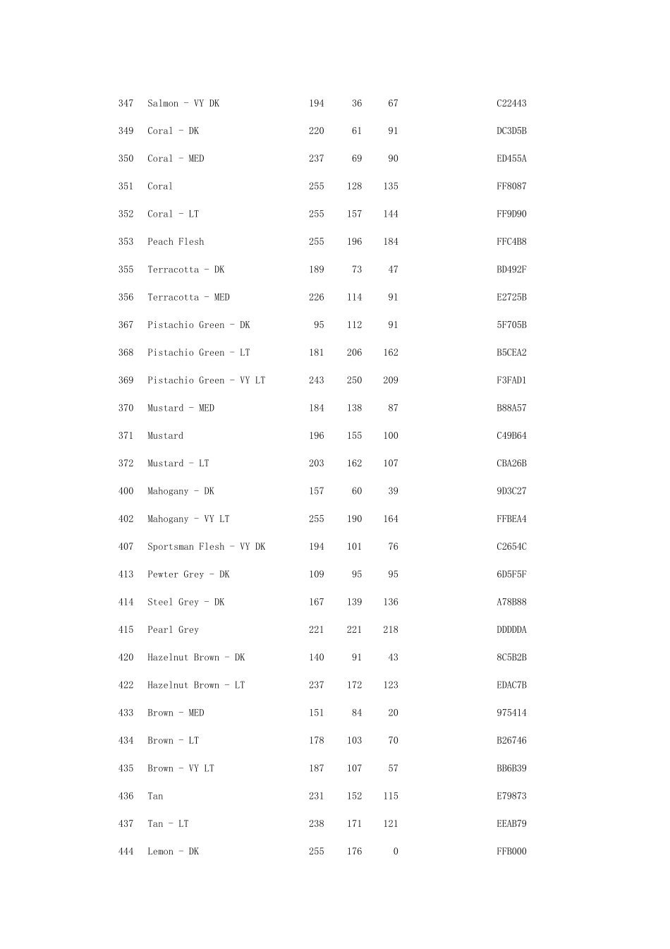 DMC线号对照表_第3页