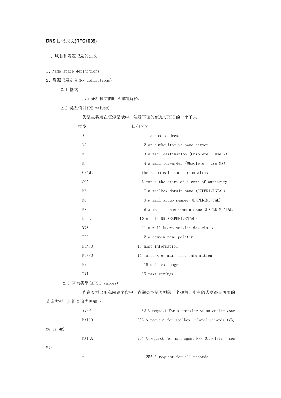 DNS协议报文(RFC1035)_第1页