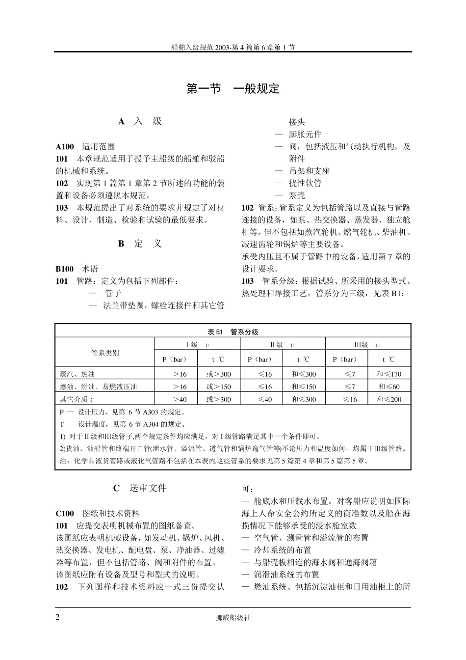 DNV挪威船级社规范2003版中文4.6管系_第3页