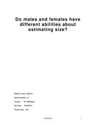 Domalesandfemaleshavedifferentabilitiesaboutestimatingsize