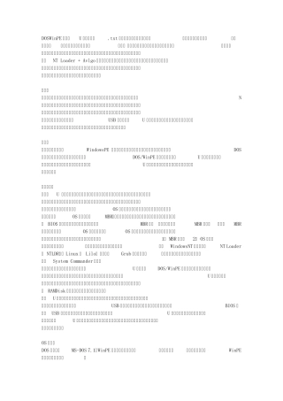 DOSWinPE双启动U盘制作详解