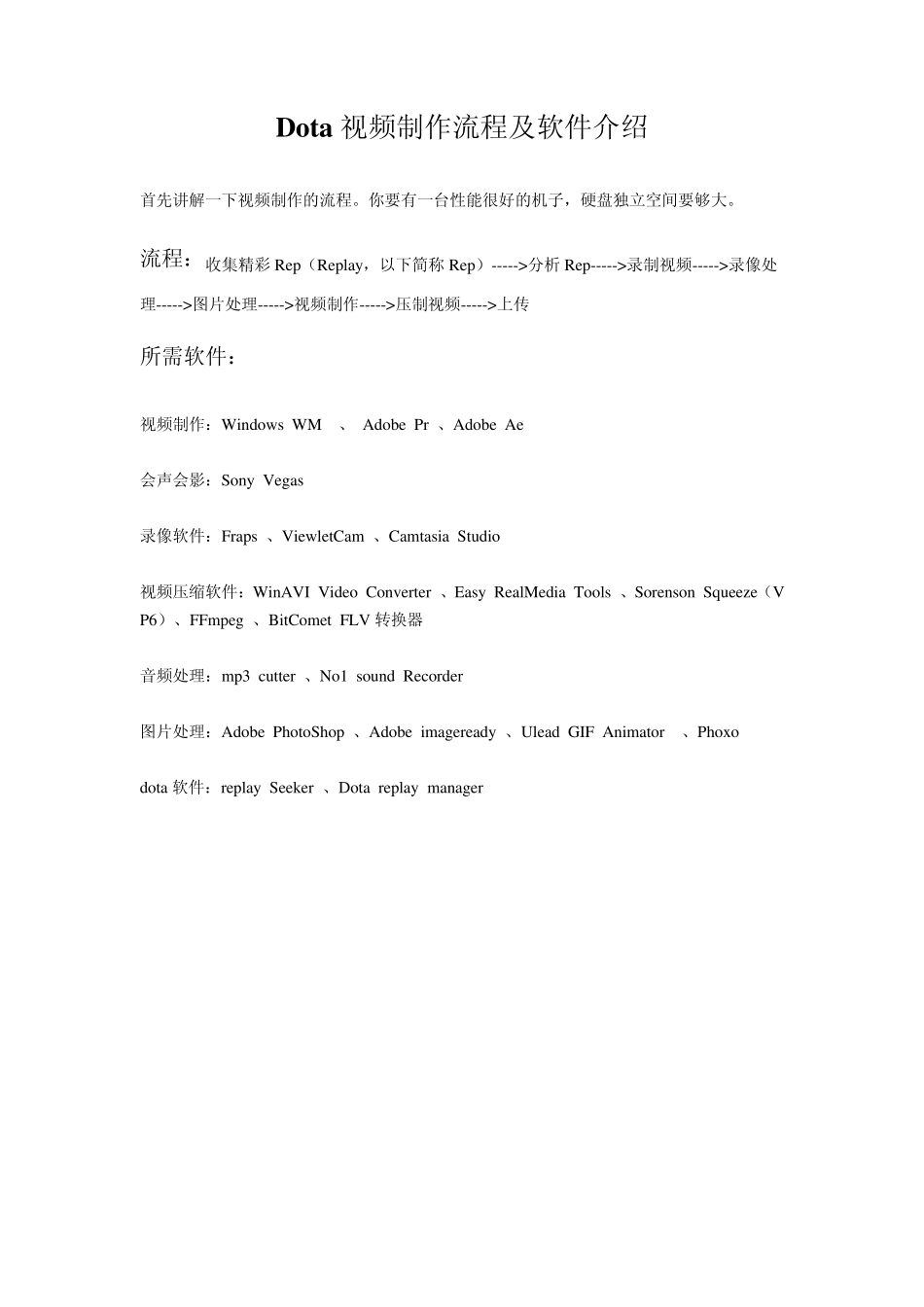 DOTA视频制作教程_第1页
