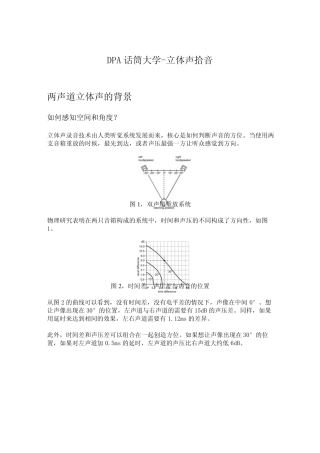 DPA话筒大学Stereo