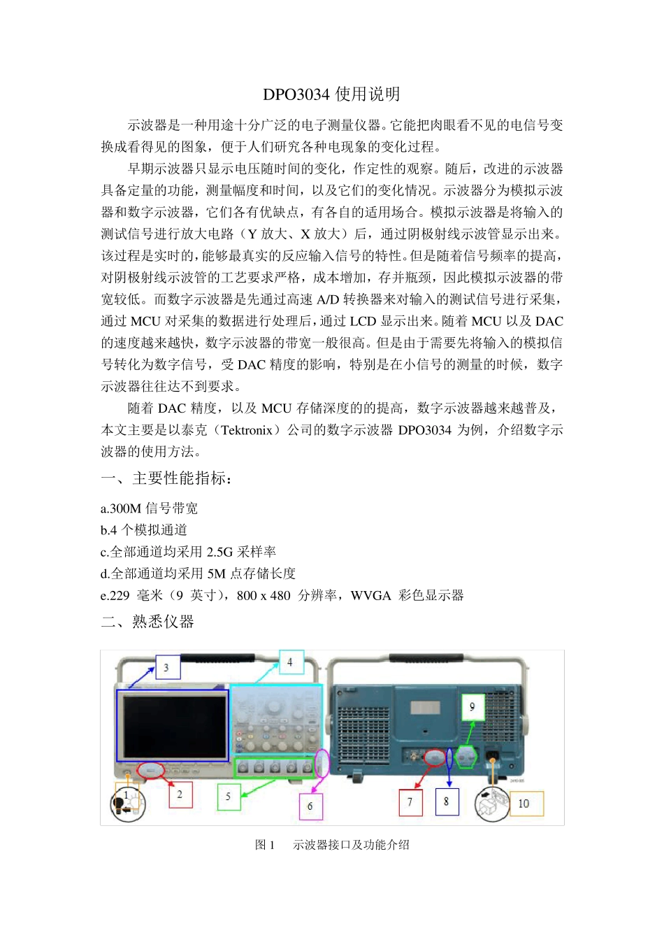 DPO3034介绍_第1页