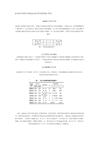 ds1302时钟程序详解,ds1302程序流程图(C程序)