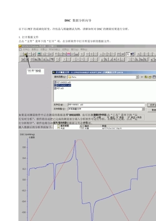 DSC数据分析向导
