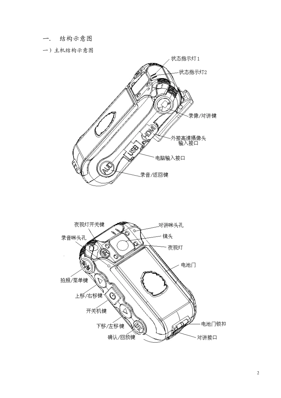DSJZ5高清执法记录仪说明书_第2页