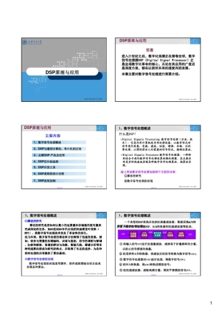 DSP原理及应用