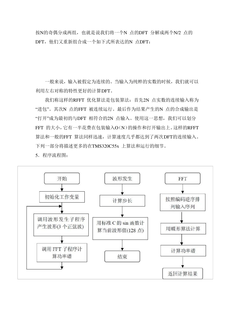 DSP快速傅立叶变换(FFT)算法实验_第3页