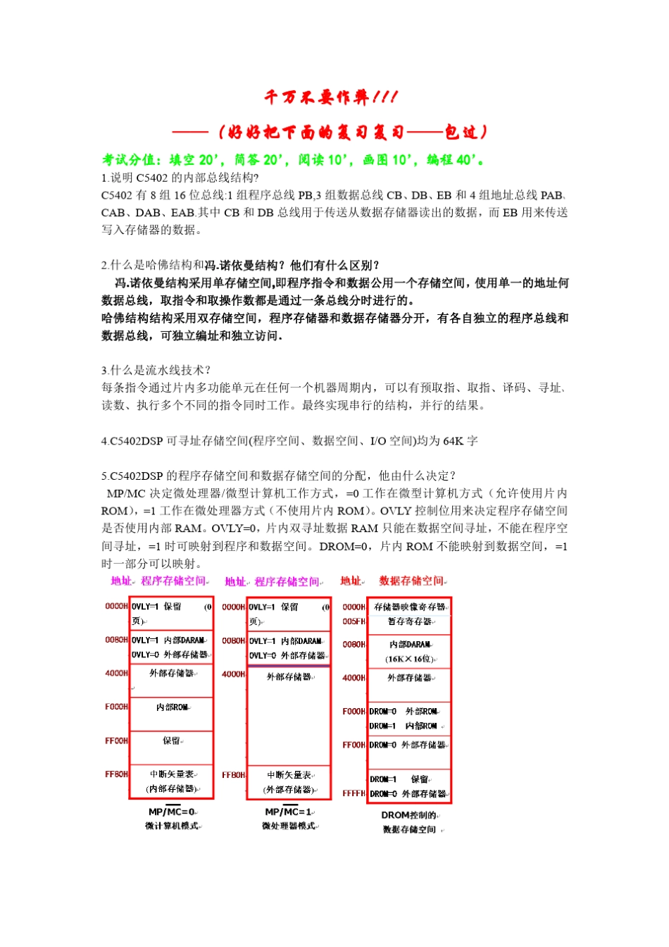 DSP期末考试题(通用版)_第1页