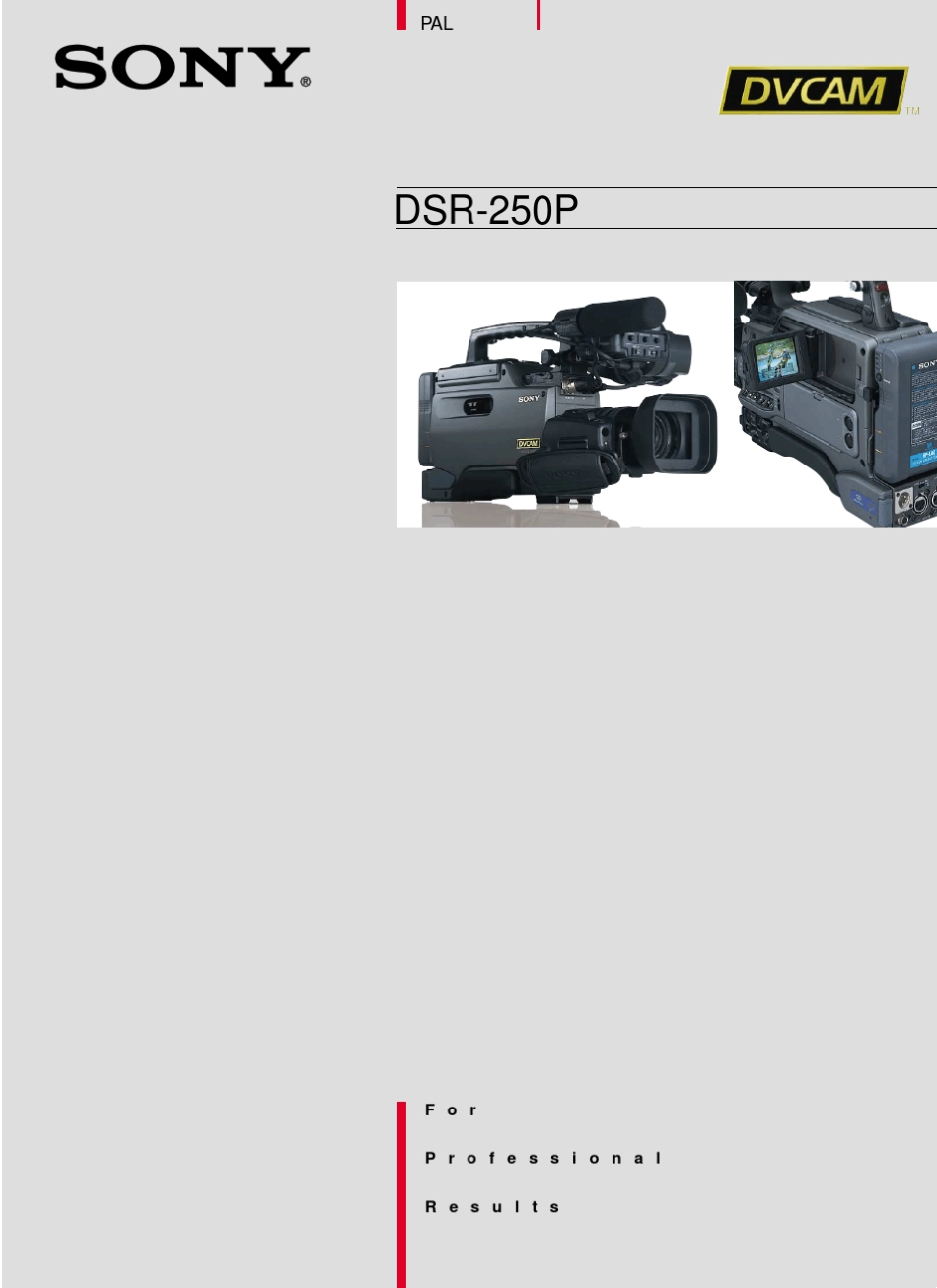 DSR250PDVCAM摄录一体机_第1页