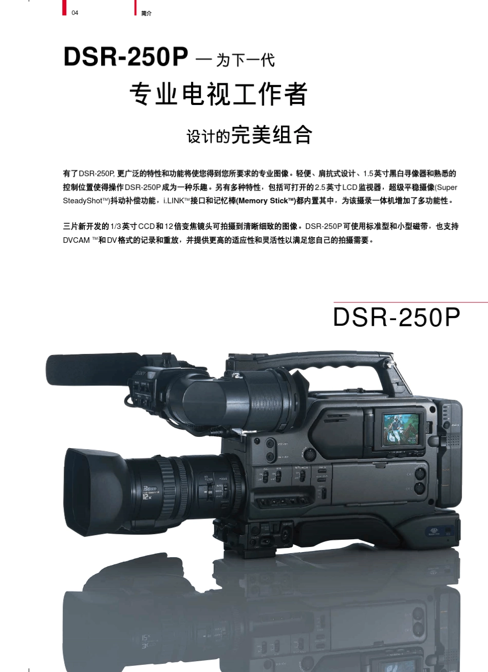 DSR250PDVCAM摄录一体机_第2页