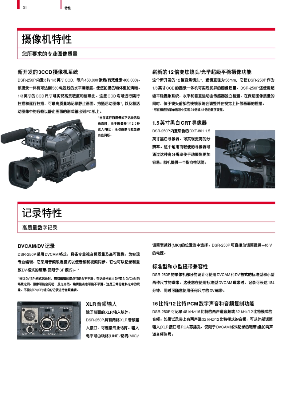 DSR250PDVCAM摄录一体机_第3页