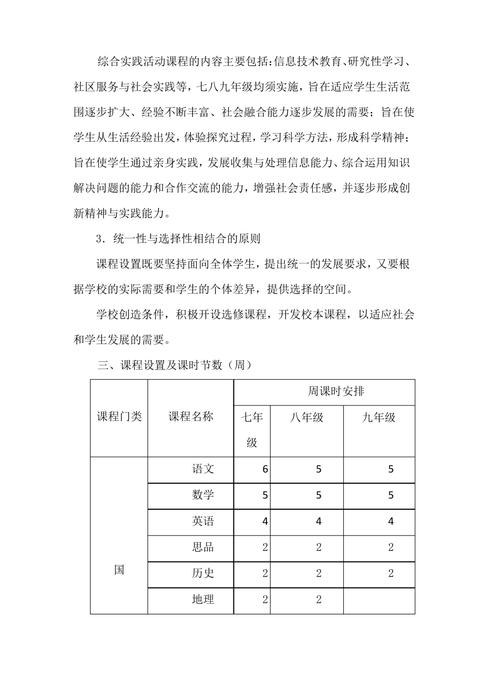 宝国老初中课程设置方案_第3页