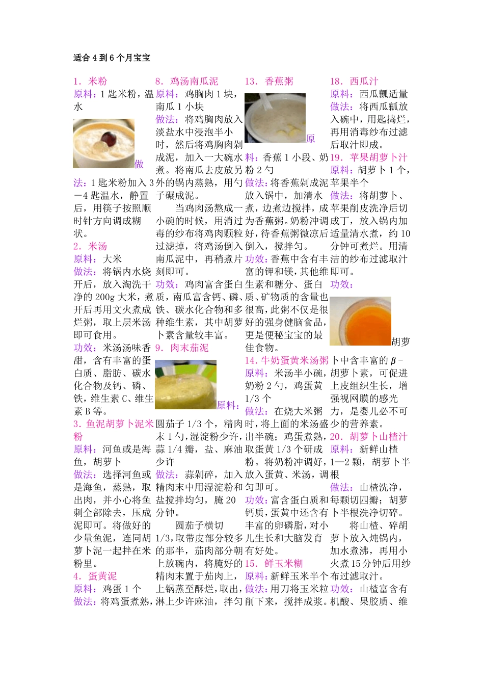 宝宝100款辅食-有图有制作过程_第1页