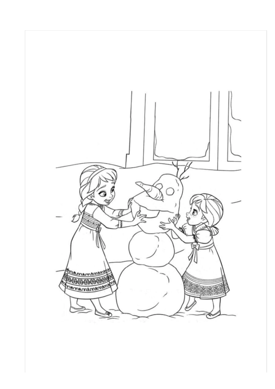 宝宝涂色打印冰雪奇缘系列免费_第2页