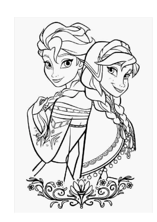 宝宝涂色打印冰雪奇缘系列免费