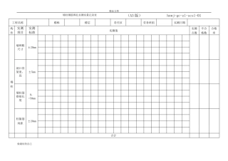 实测实量记录表格式