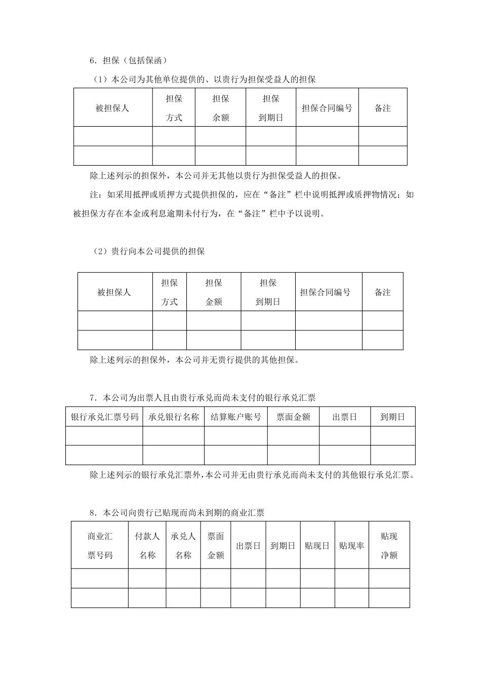 审计业务银行询证函通用格式_第3页