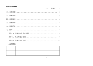 室内环境监测报告