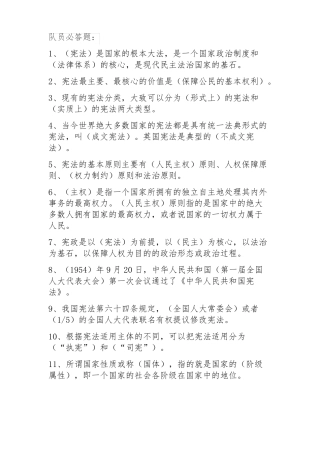 宪法知识竞赛之队员必答题