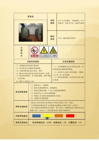 宾馆饭店风险告知卡