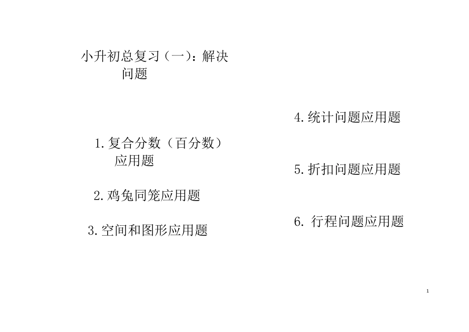小升初分类复习：解决问题_第1页