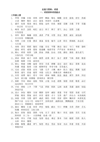 小升初总复习：词语
