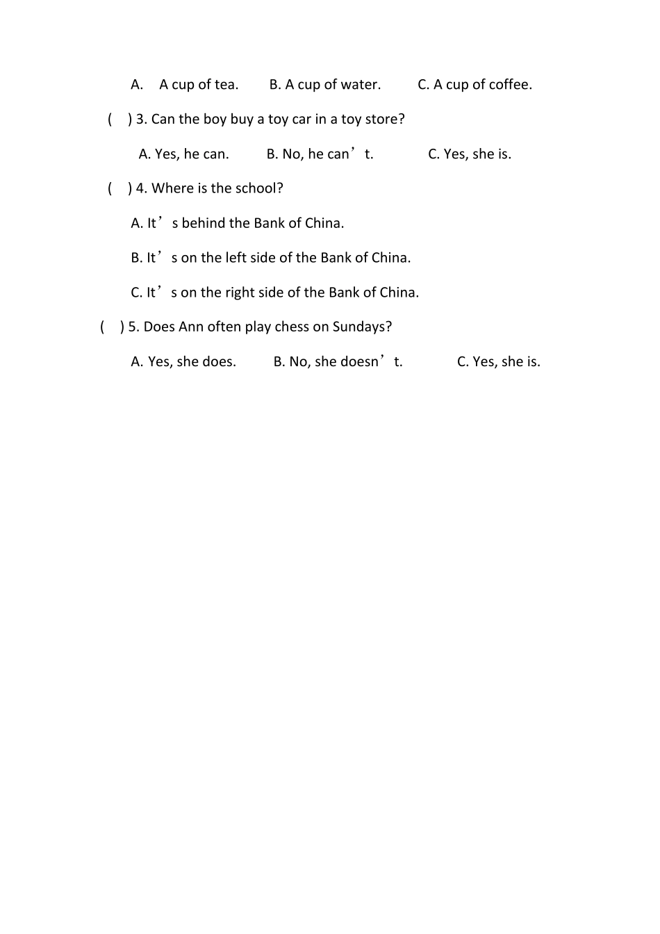 小升初英语专项听力训练-听力含听力材料_第2页