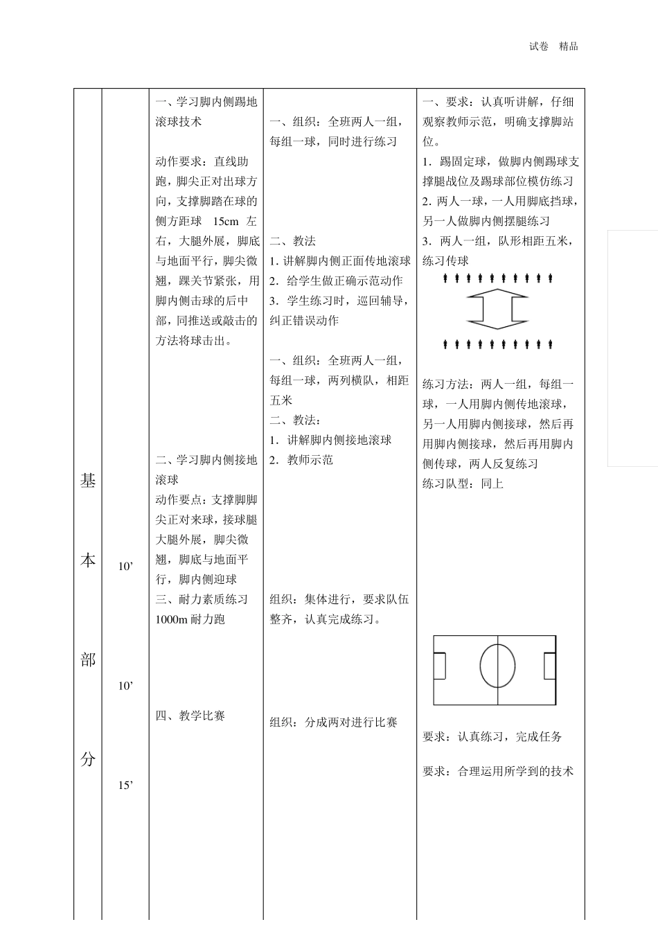 小学体育课教案一_第2页