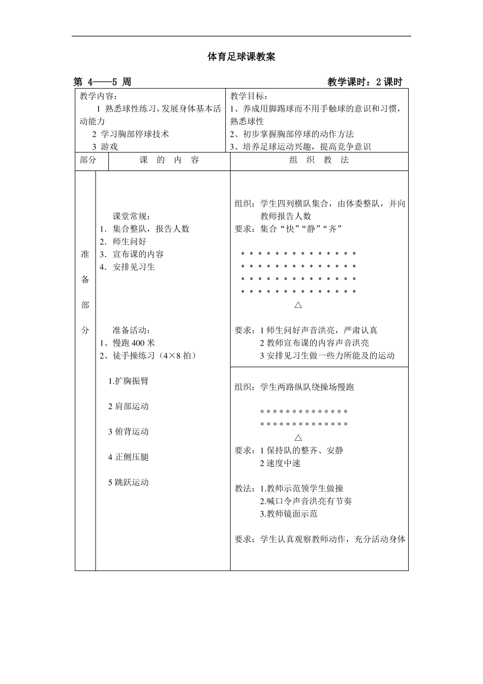 小学体育足球课教案_第3页