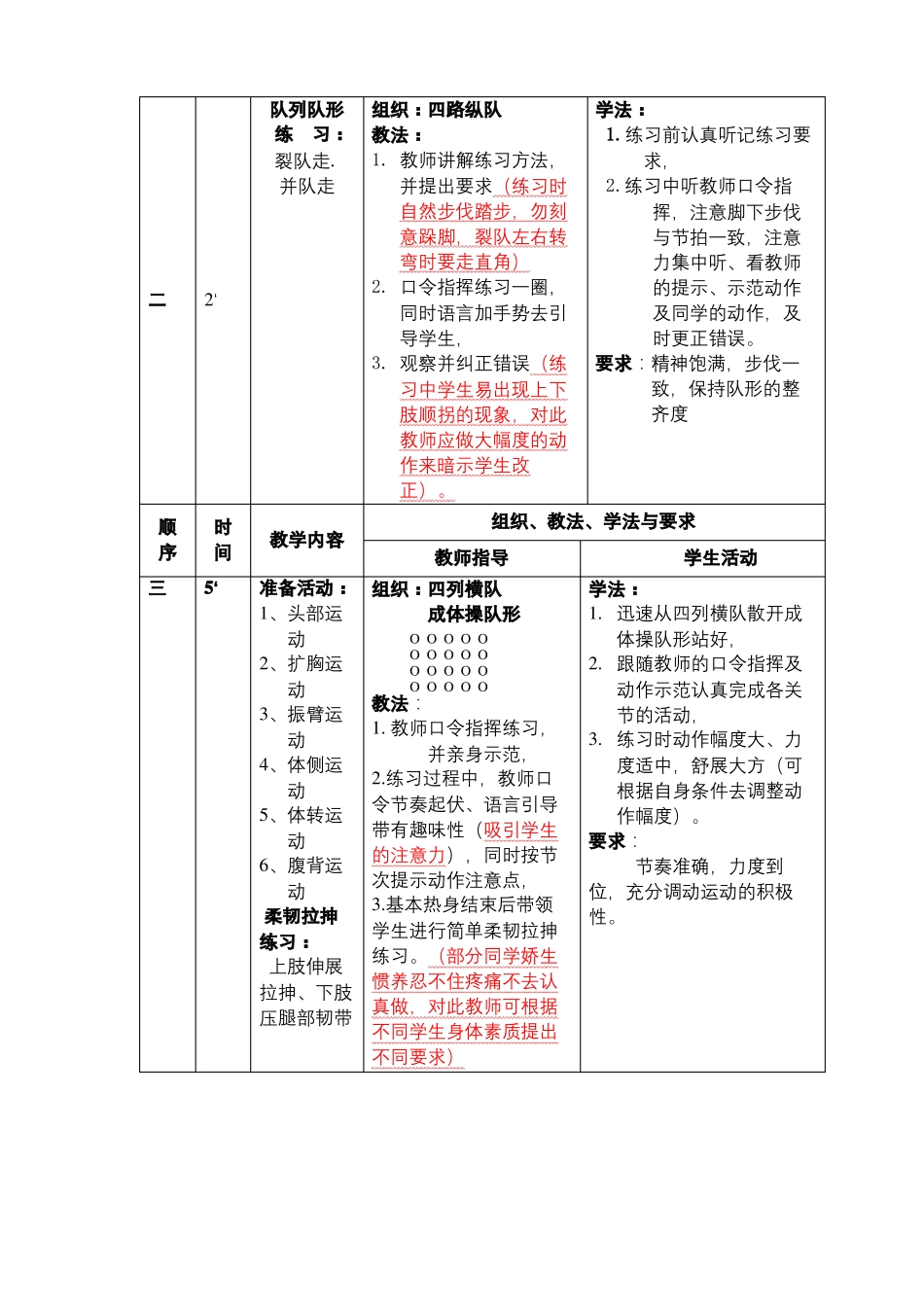 小学体育韵律操教案_第3页