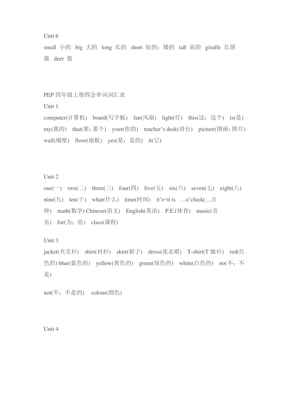 小学必背英语单词_第3页