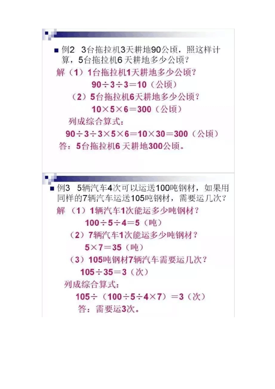 小学数学无非就这30道题,吃透了6年次次100分!_第2页