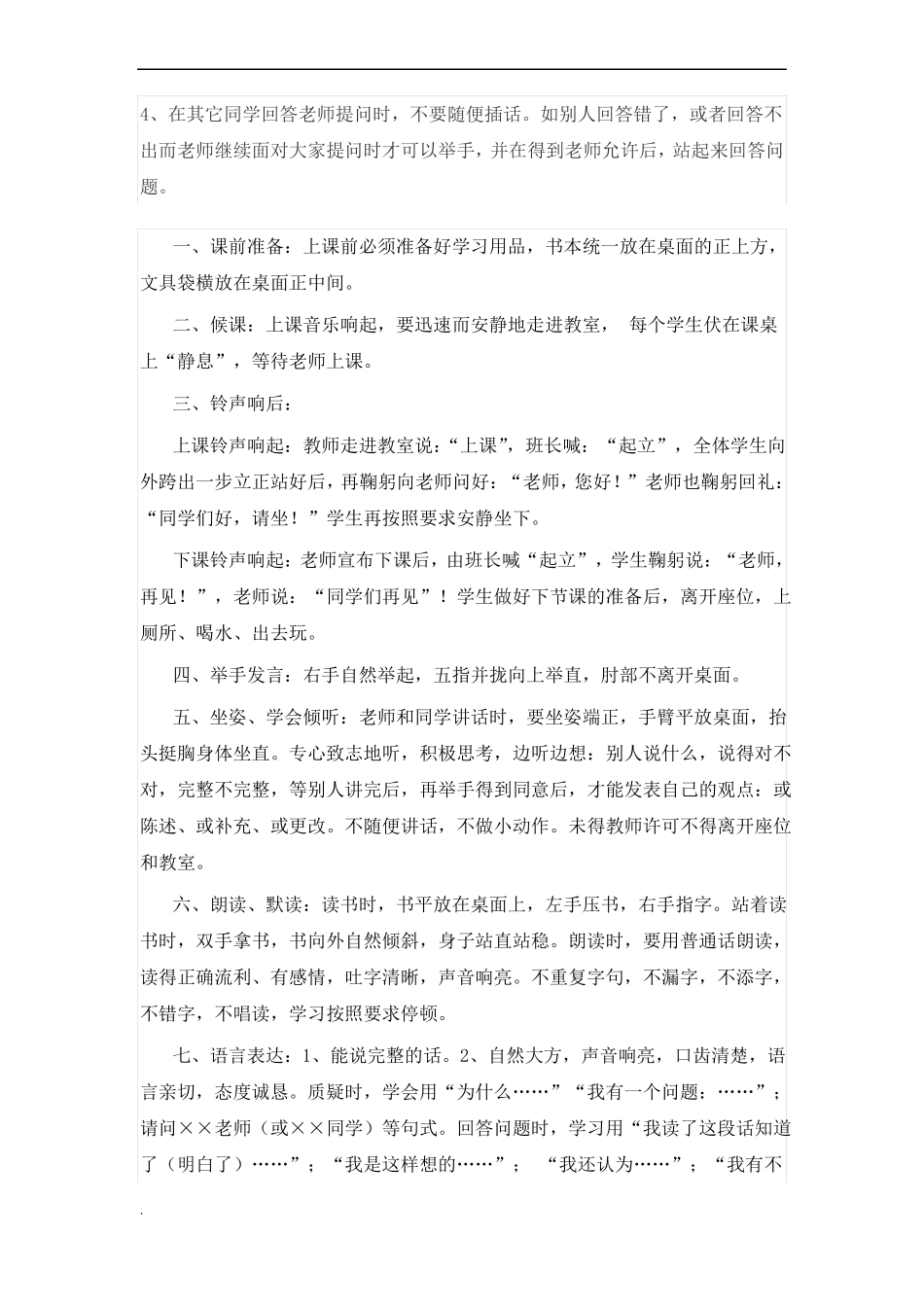 小学生课堂常规要求课件_第3页