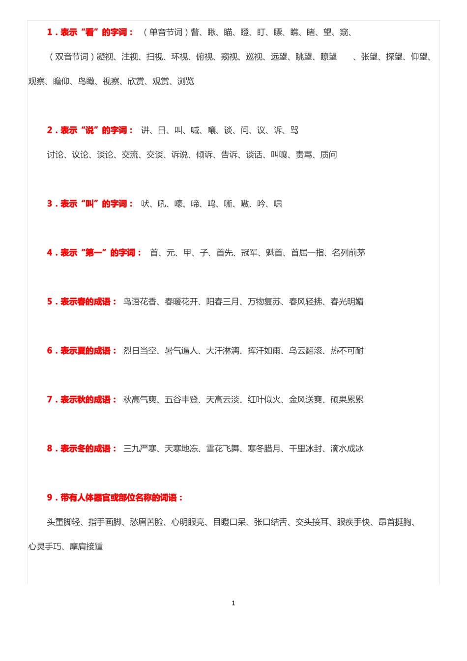 小学词语作文积累_第1页