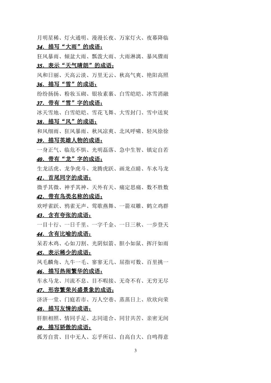 小学语文成语积累_第3页