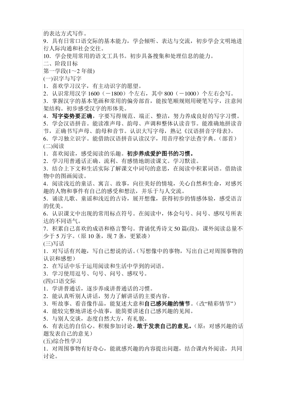 小学语文新课标最新修订版_第3页