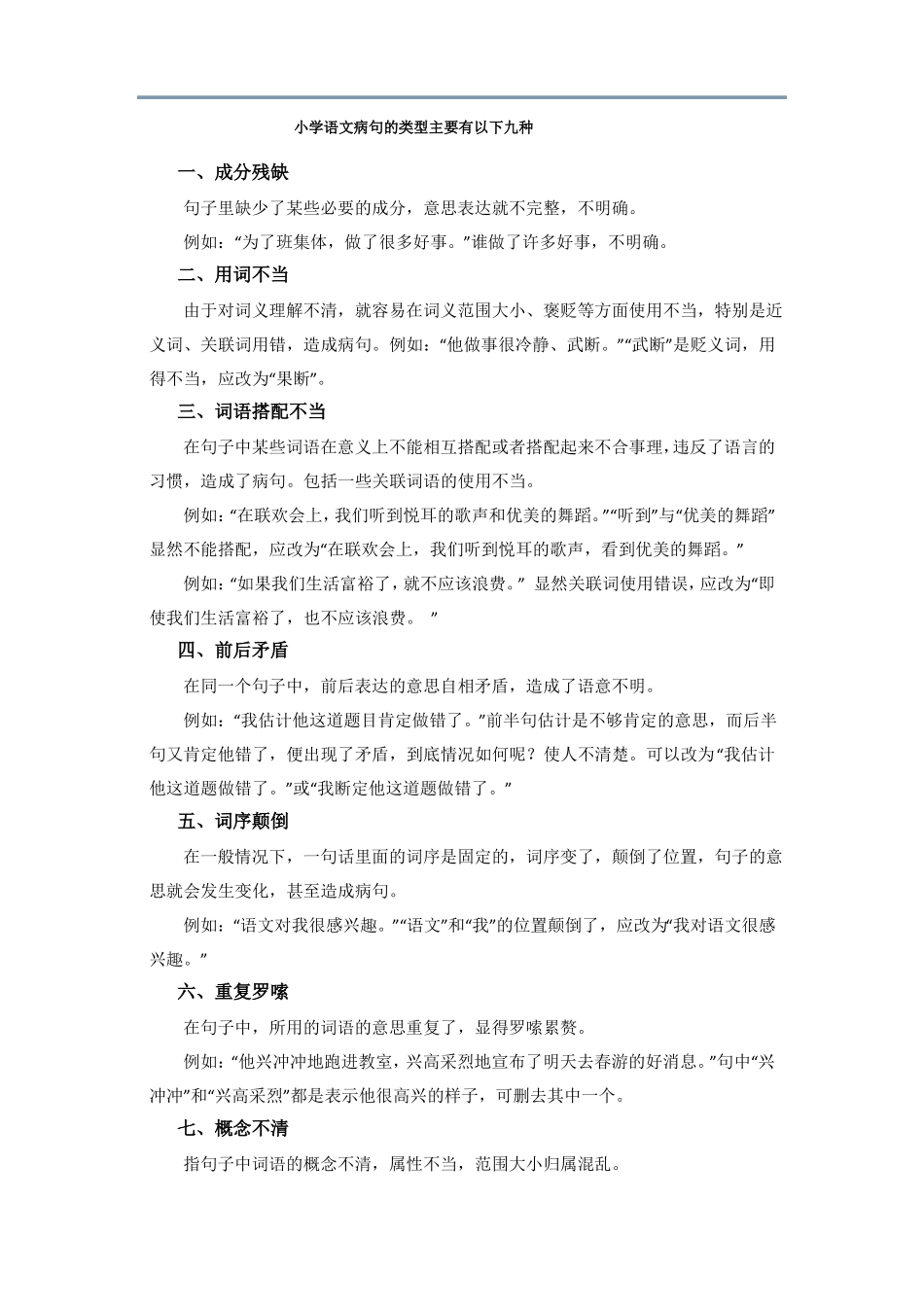 小学语文病句的类型_第1页